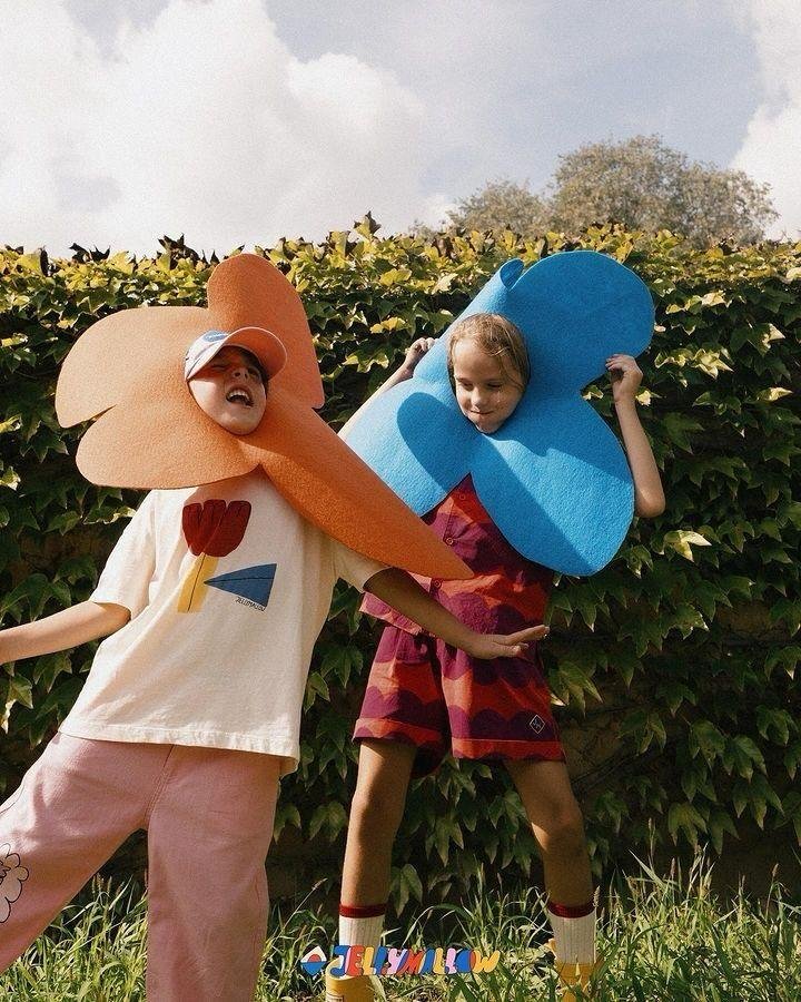 Girls enjoying a playful outdoor adventure