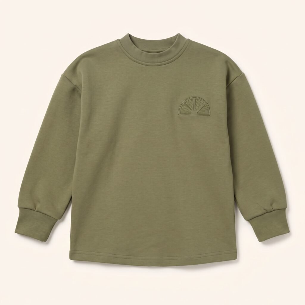 Au chaud chez Mamie - Top - Olive green
