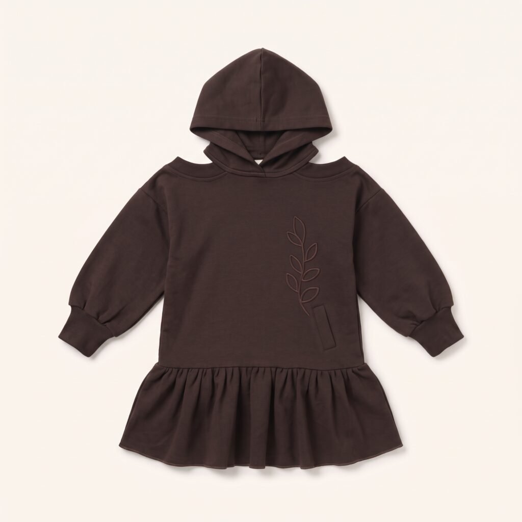 Au café - Dress - Dark Brown