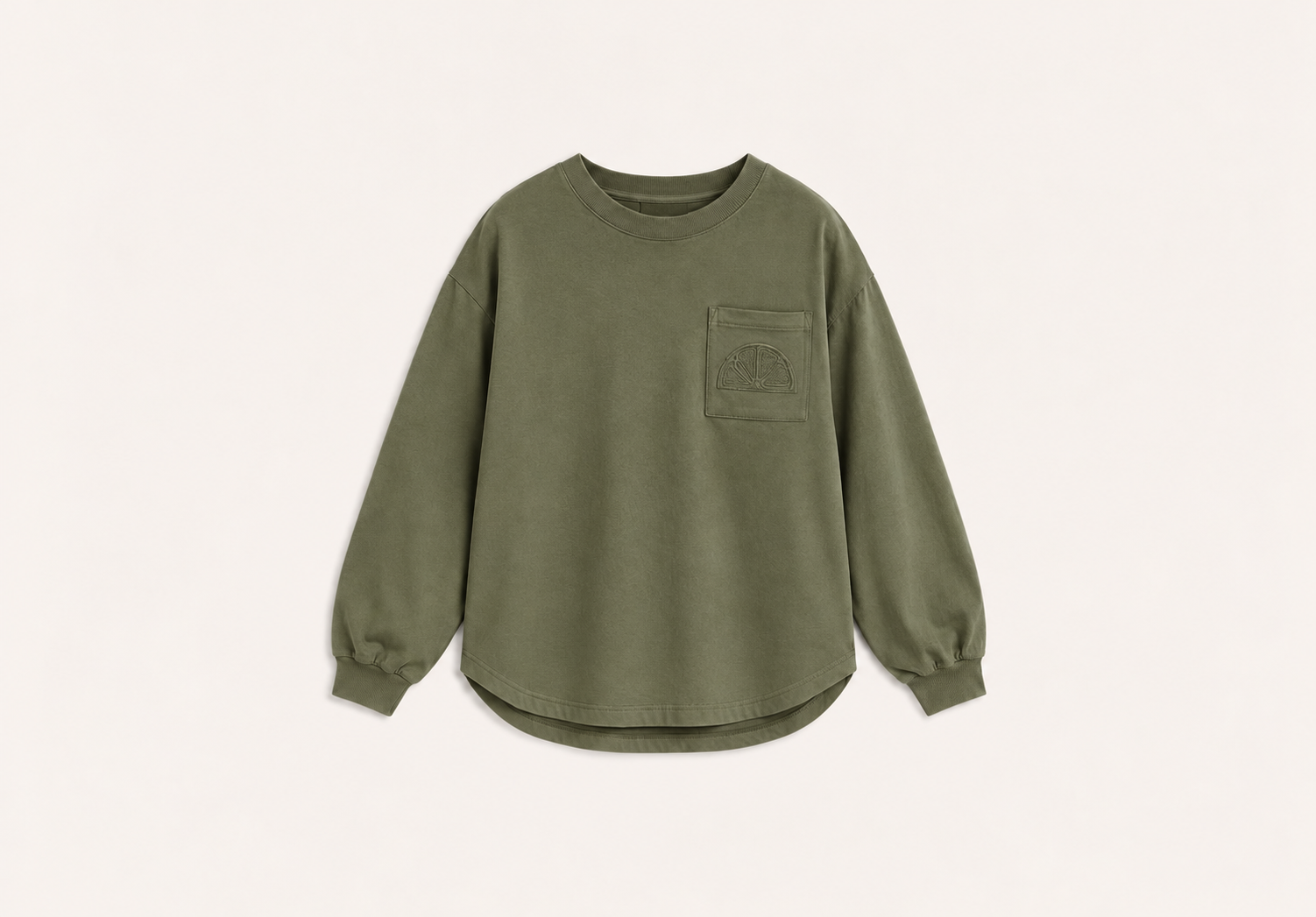 Au chaud chez Mamie - Top - Olive green