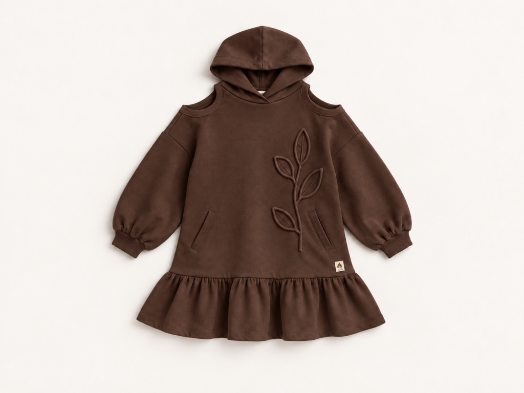Au café - Dress - Dark Brown