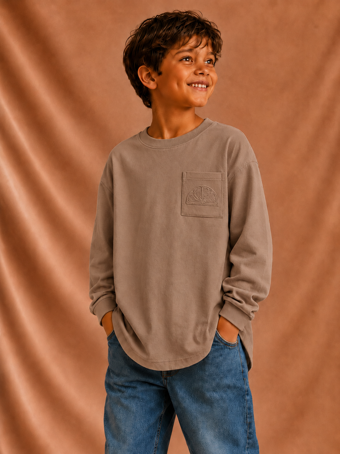 Au chaud chez Mamie - Top - Soft brown - Image 2
